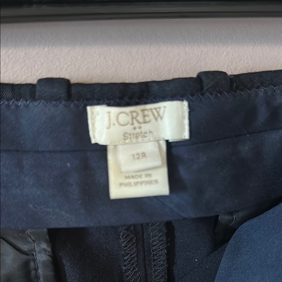 J Crew Women's Navy Stretch Pants - 12R - Picture 6 of 6